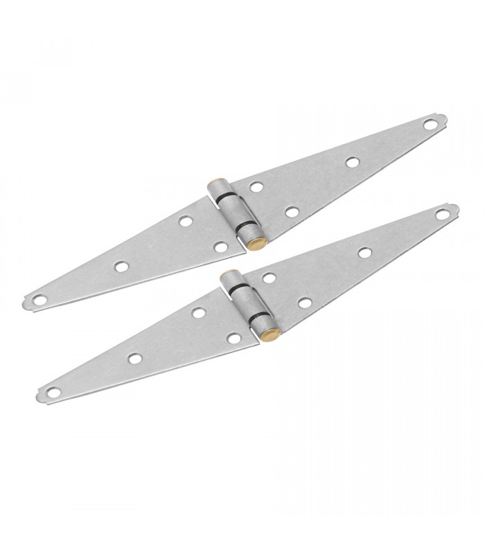 Metal Door Hinge 6 in. - White - Pack of 2