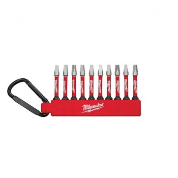 Milwaukee Jeu d’embouts pour tournevis à chocs Shockwave, Carrée, #2, Prise 1/4 po