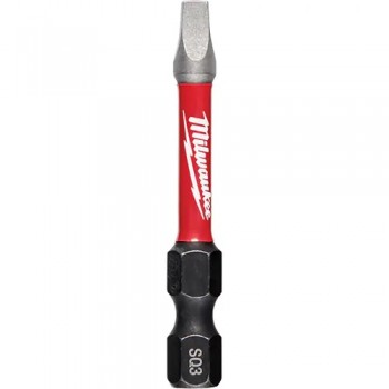 Milwaukee Shockwave Impact Duty Power Bit, Square, #3 Tip, 2 in Length