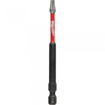 Milwaukee Shockwave Impact Power Bit, Torx, T-20 Tip, 1/4 in. Drive Size, 3-1/2 in. Length