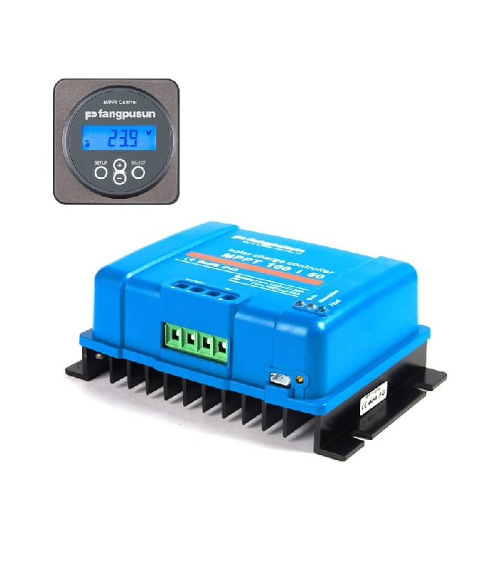 Ensemble de contrôleur de charge solaire et afficheur numérique SPMP - 12/24 V - 30 A