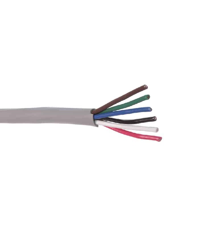 Câble de fils multibrins - 6C/18AWG - FT4 - Gris - Vendu au mètre