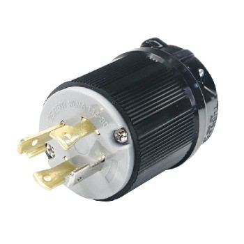 Fiche mâle Twist Lock NEMA L14-30P - 3 pôles - 4 fils - 125/250 V - 30 A