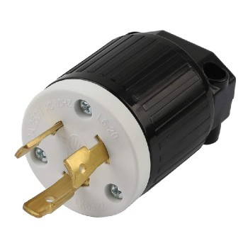 Fiche mâle Twist Lock NEMA L6-20P - 2 pôles - 3 fils - 250 V - 20 A