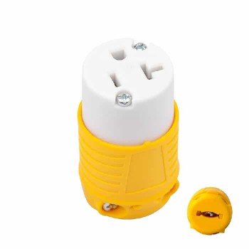 PureVolt Prise NEMA 5-20R de qualité industrielle - 125 V - 15/20 A - Jaune