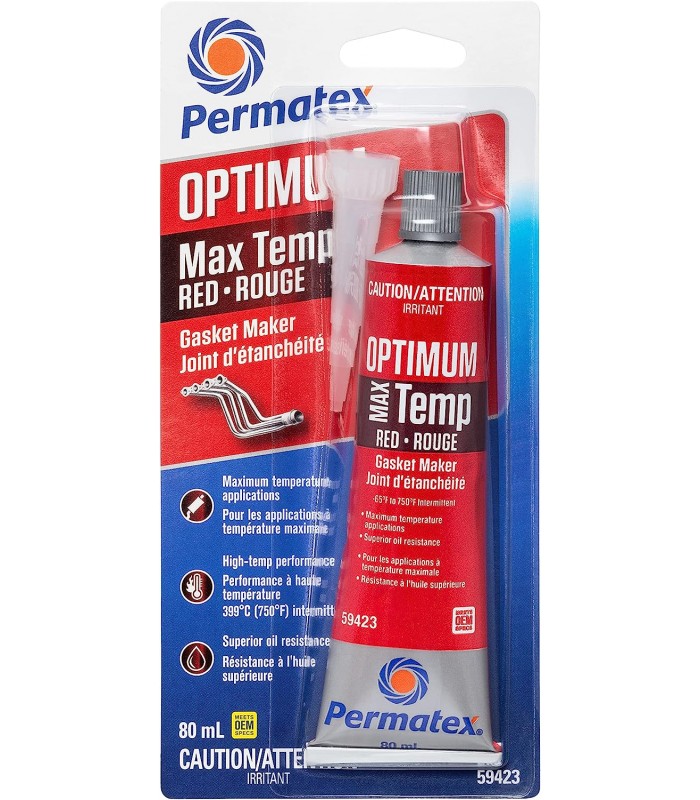 Permatex Optimum RED HIGH-Temp Gasket, 80ML Tube