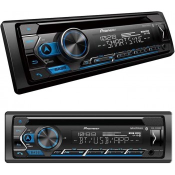 Pioneer DEH-S4200BT Single-DIN Bluetooth in-Dash CD/AM/FM Car Stereo Receiver w/Smart Sync