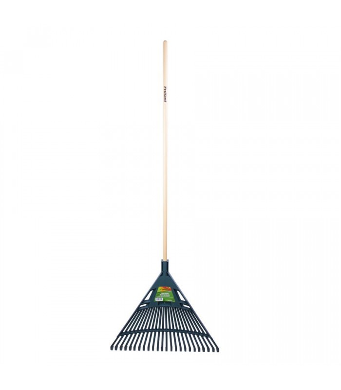 ProYard Shrub & Lawn Rake 24 in Plastic Head 24-tine 47in Wood Handle