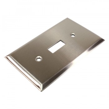 PureVolt Plaque murale simple pour interrupteur à bascule - Acier inoxydable