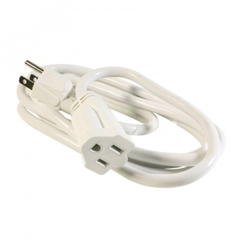 PureVolt Rallonge électrique robuste - 3C/16 AWG - Intérieur/Extérieur - 125 V - 13 A - Blanc - 2 m