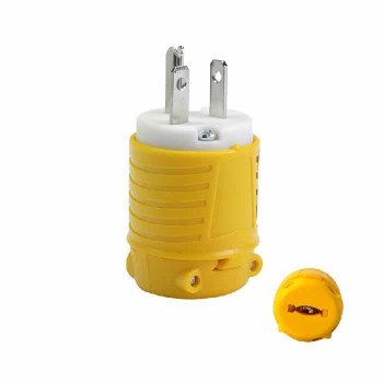 NHD Fiche NEMA 5-20P de qualité industrielle - 125 V - 20 A - Jaune