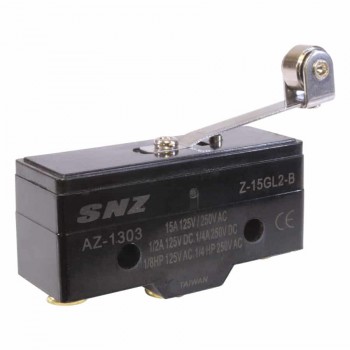 PureVolt Interrupteur de fin de course avec levier en métal - 15A - 125/250V