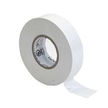 PureVolt PVC Electrical Tape - White - 19 mm X 18 m - 10-Pack