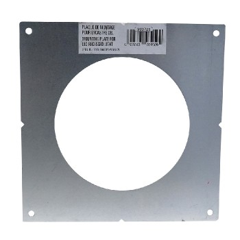PureVolt Steel Mounting Plate for Round LED Recessed Light - 4 in.