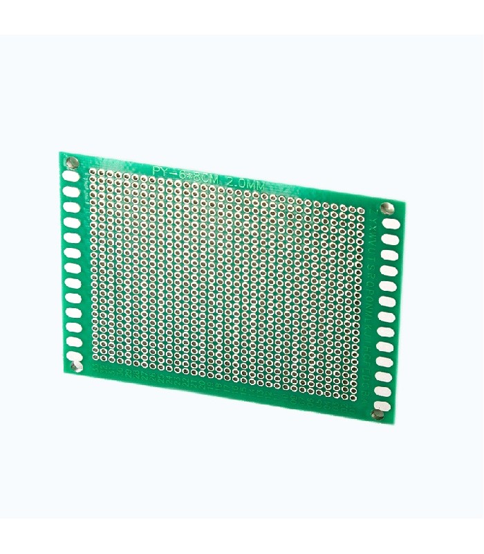 PureVolt Tinned Double Sided PCB Prototyping Board - 6 cm x 8 cm