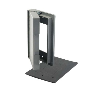 PureVolt Weatherproof Horizontal Cover for 1-Gang GFCI Receptacle - Steel - Grey