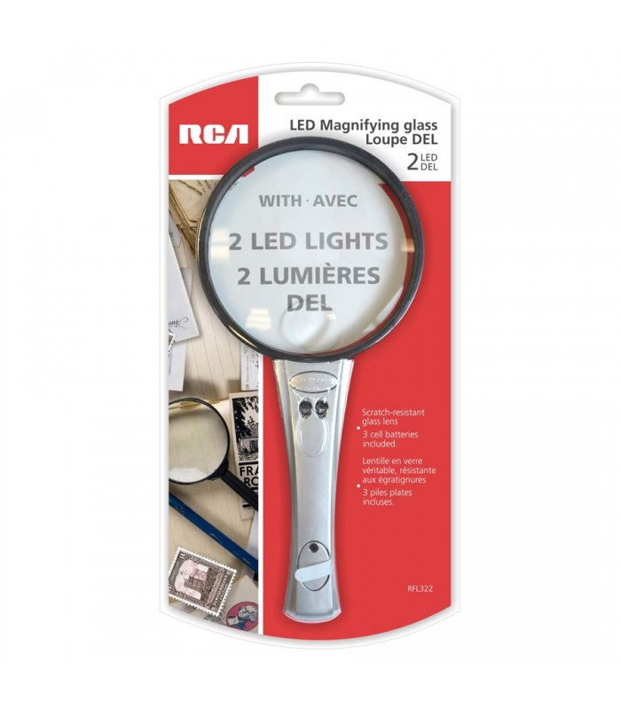 RCA Magnifying glass with 2 LED lights