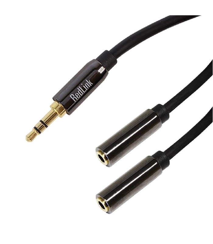 RedLink 3.5 mm Stereo Male to 2 Stereo Female Splitter - 30 cm