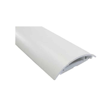 RedLink Cache-fils courbé autocollant en PVC - Blanc - 8 cm X 1 m
