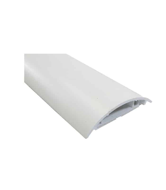 RedLink Cache-fils courbé autocollant en PVC - Blanc - 8 cm X 1 m