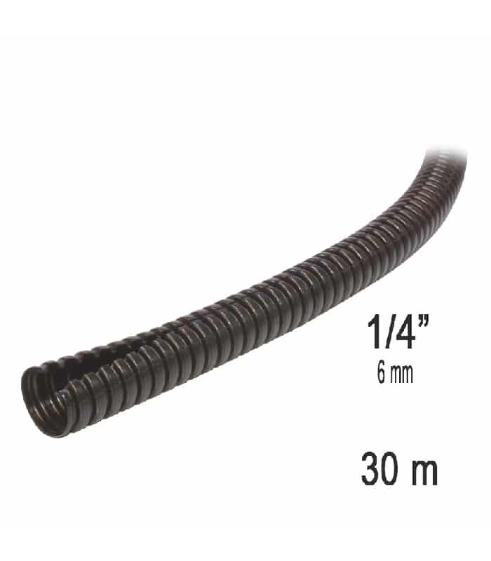 RedLink Split Loom Tube - 6.35 mm (1/4 in) - 30 m - Black