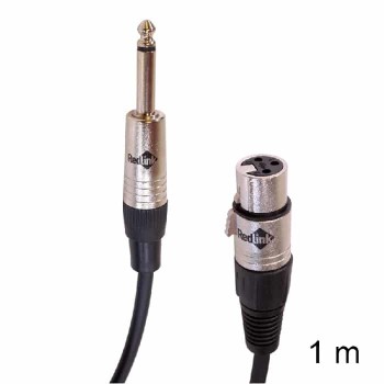 RedLink XLR Female to 6.3 mm Mono Male Cable - 1 m