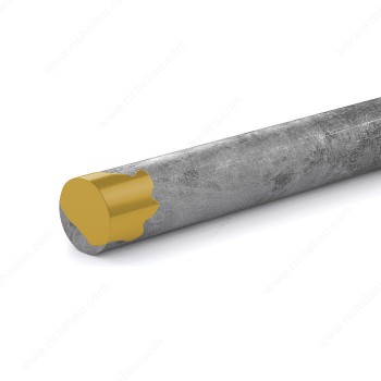 Reliable Fasteners Tige non filetée en Acier extrémité jaune - 3/8 po. x 36 po.