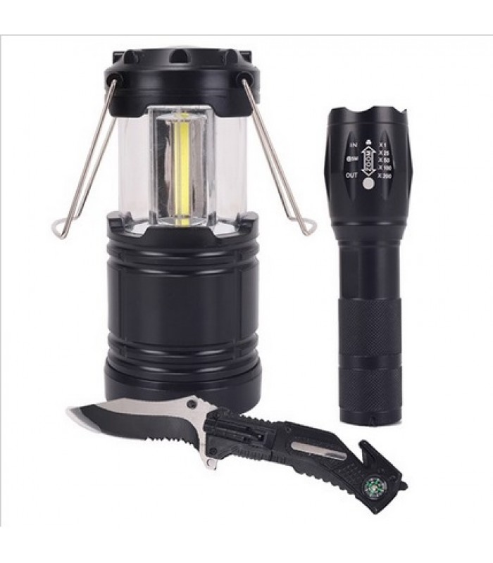 Roadpro 4 Piece Survival Set with Knife