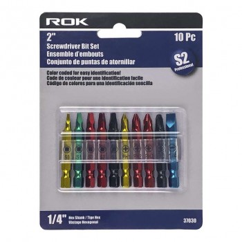 ROK 2 in. Screwdriver Bit Set - 10 pieces