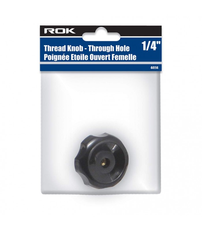 ROK Thread Knob 1/4 in Through Hole