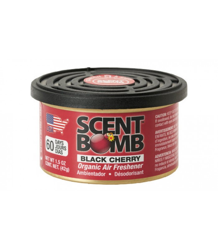 Scent Bomb Organic Air Freshener 42g Black Cherry