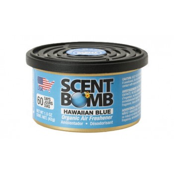 Scent Bomb Organic Air Freshener 42g Hawaiian Blue