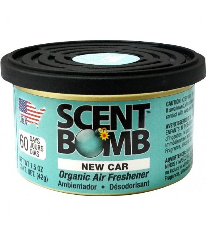 Scent Bomb Organic Air Freshener 42g New Car