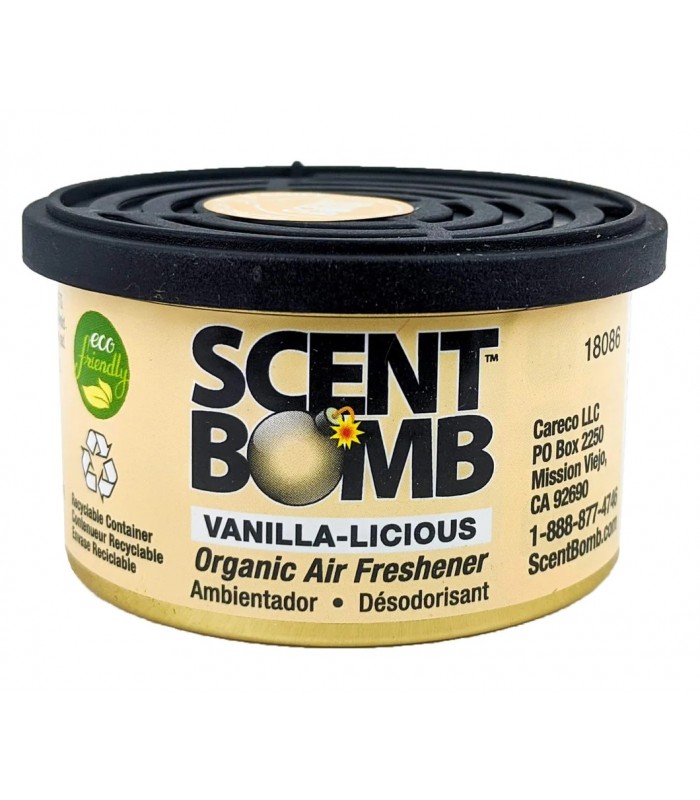 Scent Bomb Organic Air Freshener 42g Vanilla-Licious