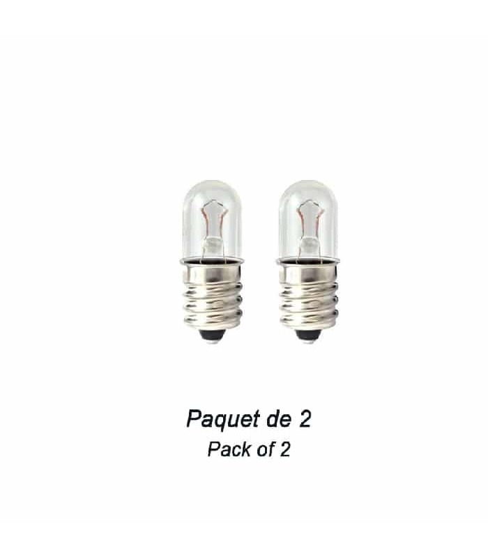 Ampoule à base vissée - 6.3 V - 0.25 A - E-10 - Paquet de 2