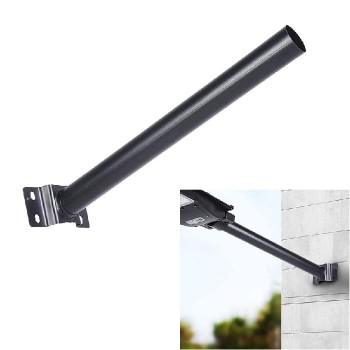 Support de montage pour lumière solaire de style lampadaire - 51 cm - Noir