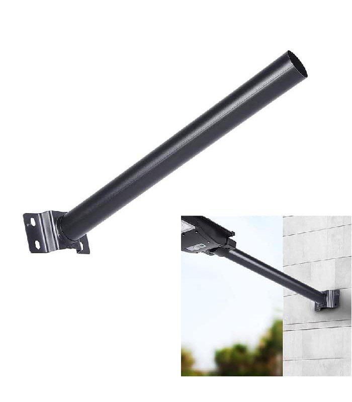 Solar Street Light Mounting Pole - 51 cm - Black