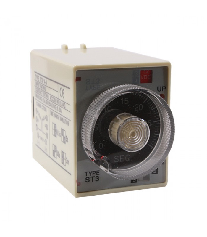 Timer Relay - 12V - 5 A - ST3PA-A