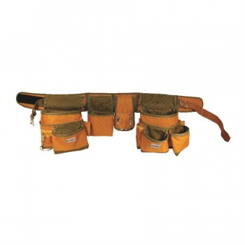 TWXpert Tool Belt Nylon Canvas 15 pockets (2 lrg 4 med 9 sm) with Nylon Belt