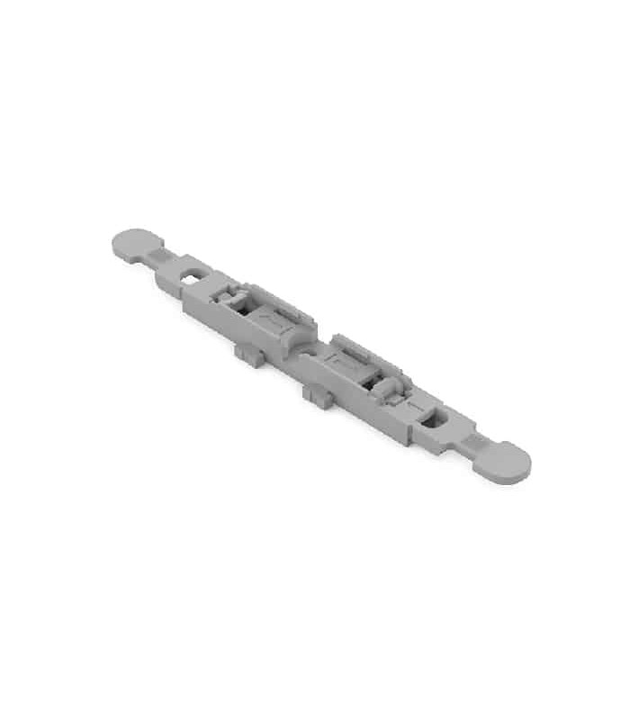 WAGO Mounting Carrier for 1 x 2C Inline Lever Splicing Connector - Grey