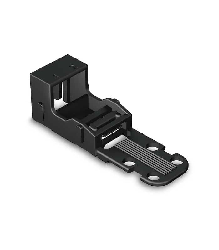 WAGO Mounting Carrier for Lever Splicing Connector - 2-conductor - Black