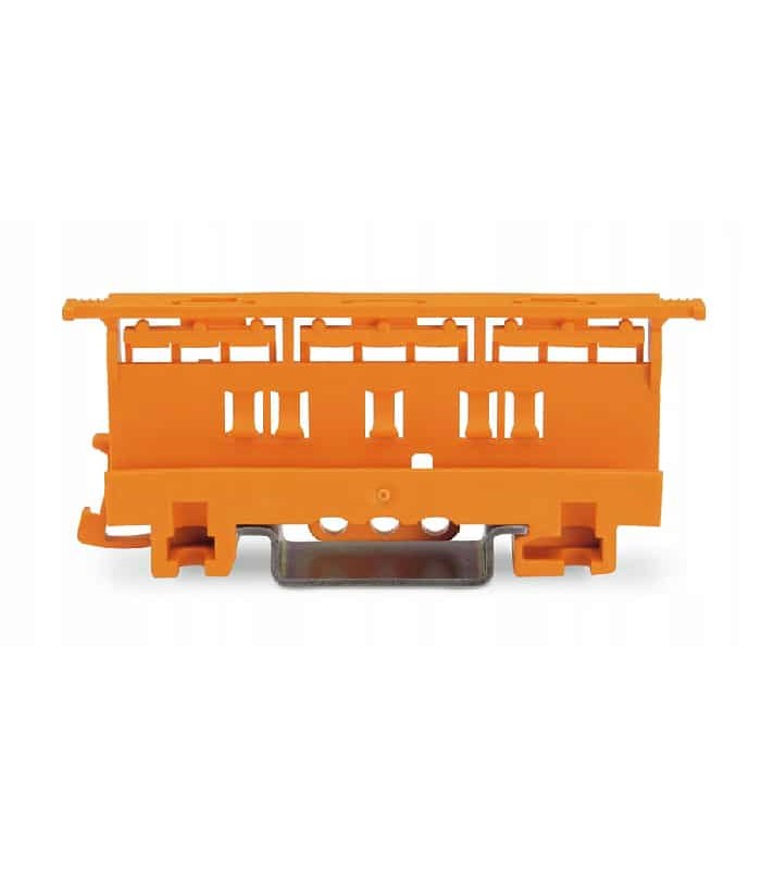 WAGO Mounting Carrier for Lever Splicing Connector on DIN-35 Rail - Orange