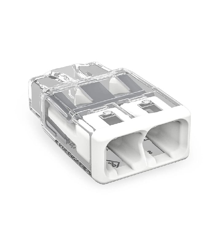 WAGO Connecteur d'épissure à insertion - 2C/20-12 AWG - 600 V - 20 A - Blanc - Boîte de 120