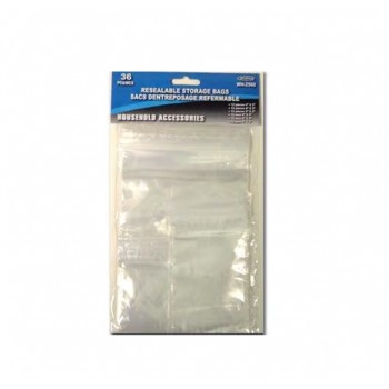 Wellson Sacs de rangement refermables - 36 pcs