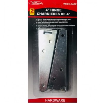 Wellson Strap Hinge 4 in. - Pack of 2