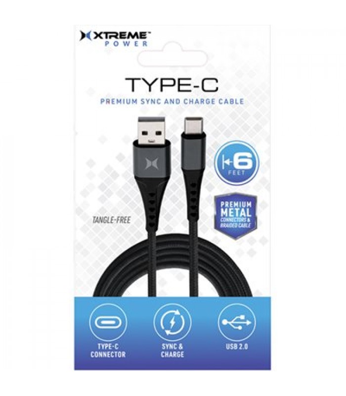 Xtreme Câble de type C vers USB-A de 6 pieds