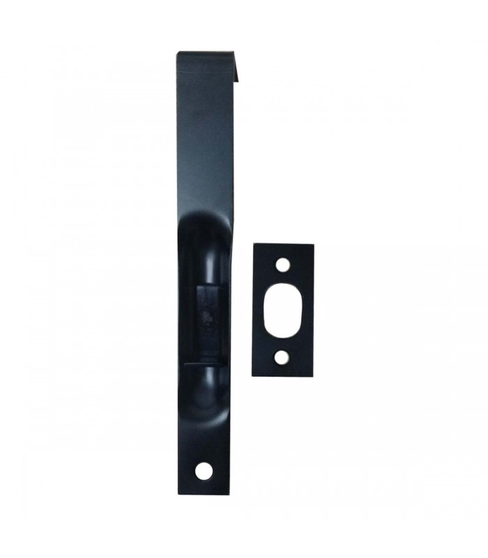 Tough Guard Door Flush Bolt Steel En Acier 6in x 3 / 4in Flat Black