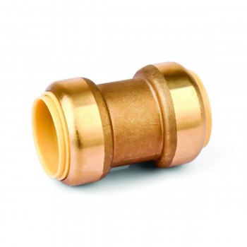 StreamWay Push-Fit Brass Coupling 3/4 x 3/4in Lead-Free