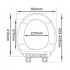 ToWo Toilet Seat Round with Cover White