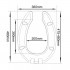 ToWo Toilet Seat Elongated No Cover White